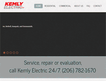 Tablet Screenshot of kemlyelectric.com